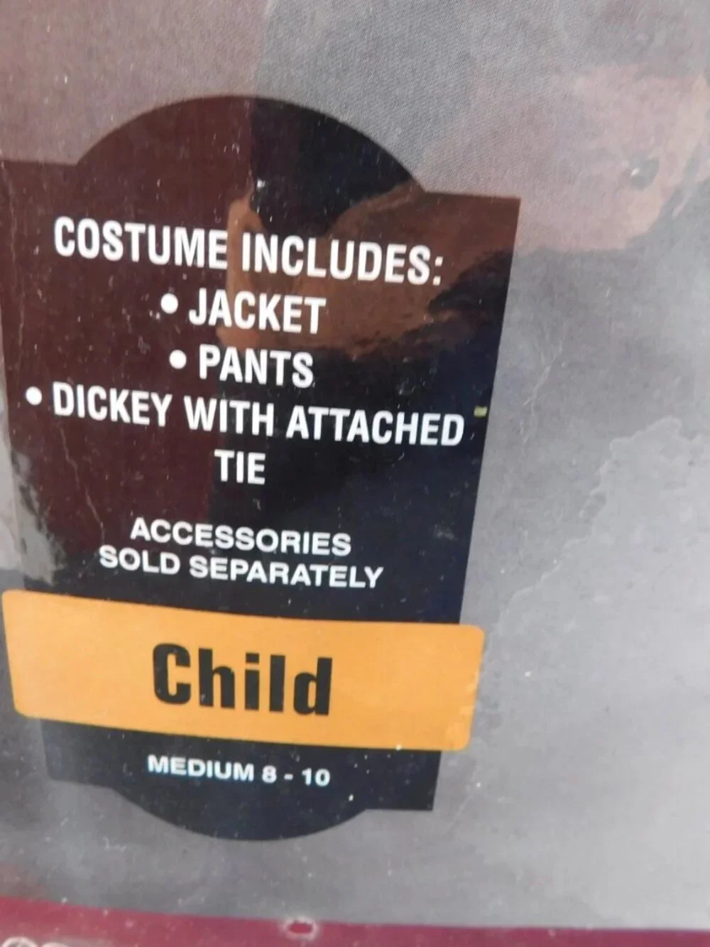 Kids GANGSTER Halloween Costume, Size Medium 8-10 NEVER USED